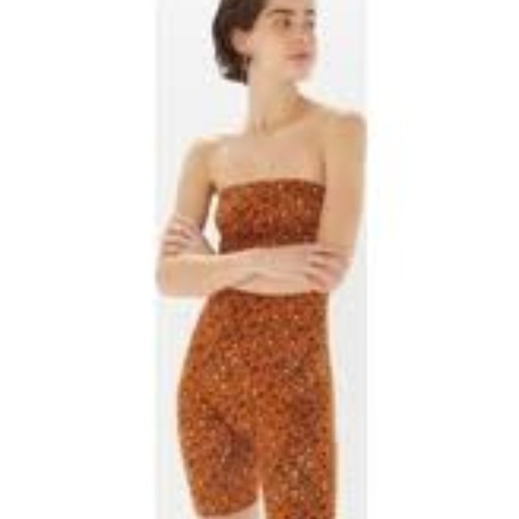 Out From Under Fly Girl Strapless Romper Cheetah - Picture 4 of 4